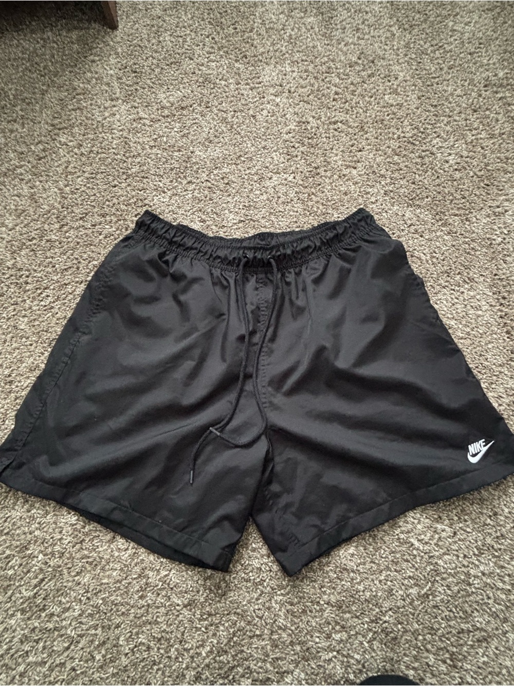 Nike Black Men's Athletic Shorts with Drawstring